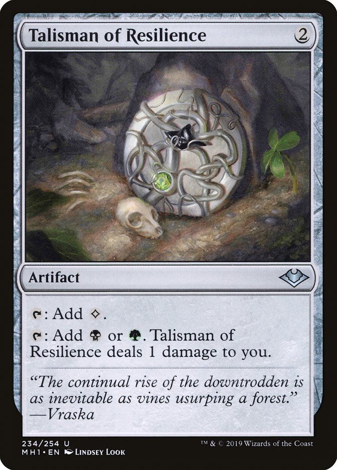 Talisman of Resilience [Modern Horizons] | Chromatic Games