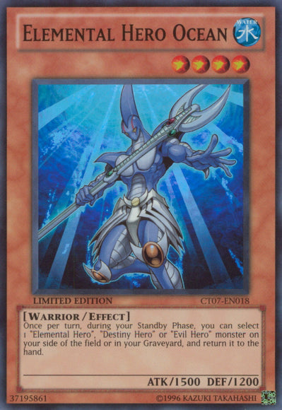 Elemental Hero Ocean [CT07-EN018] Super Rare | Chromatic Games