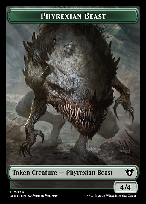 Eldrazi Scion // Phyrexian Beast Double-Sided Token [Commander Masters Tokens] | Chromatic Games