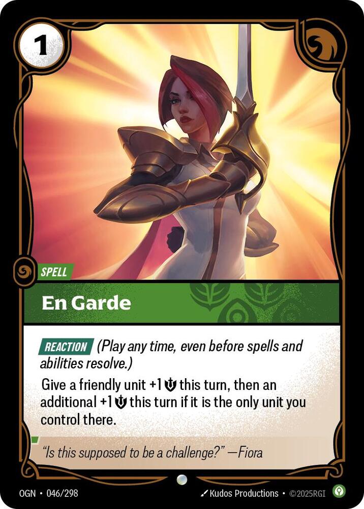 En Garde 046/298 (Origins)  - Foil | Chromatic Games