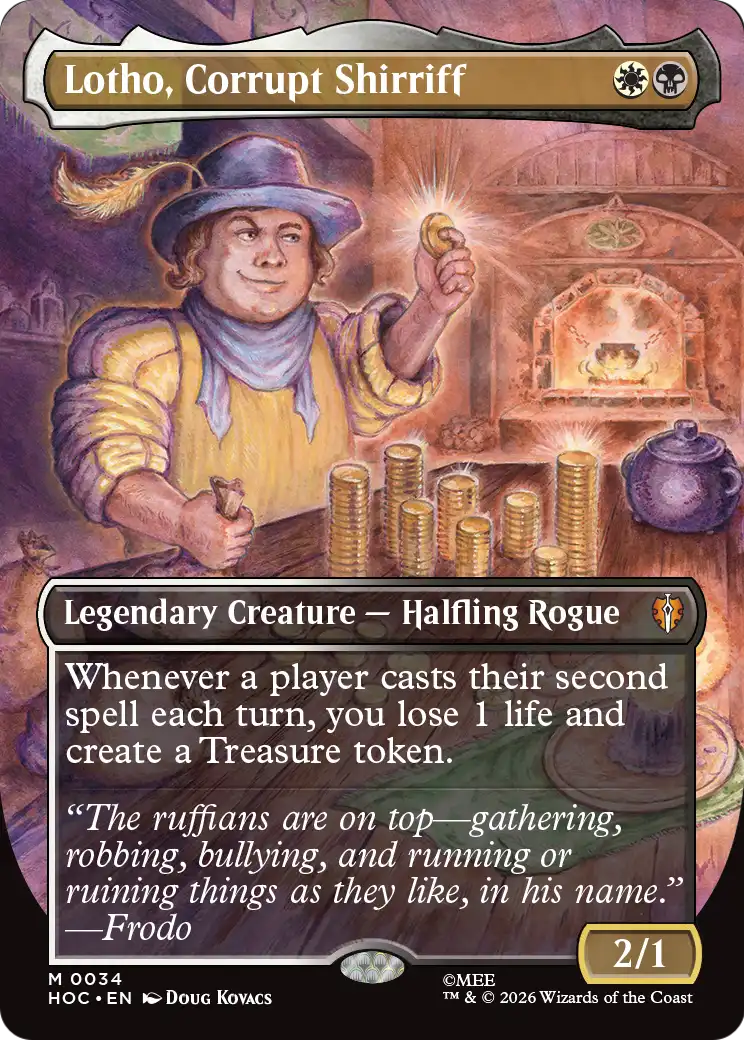 Lotho, Corrupt Shirriff (Borderless) [The Hobbit: Eternal-Legal] | Chromatic Games