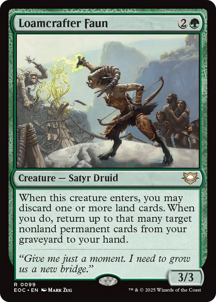 Loamcrafter Faun [Edge of Eternities Commander] | Chromatic Games