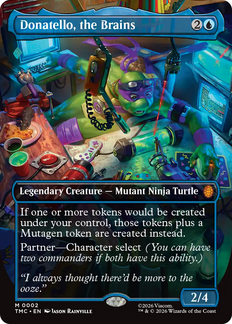 Donatello, the Brains (Borderless) [Teenage Mutant Ninja Turtles Commander] | Chromatic Games