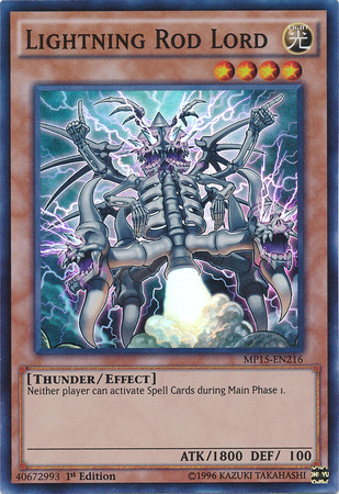 Lightning Rod Lord [MP15-EN216] Super Rare | Chromatic Games