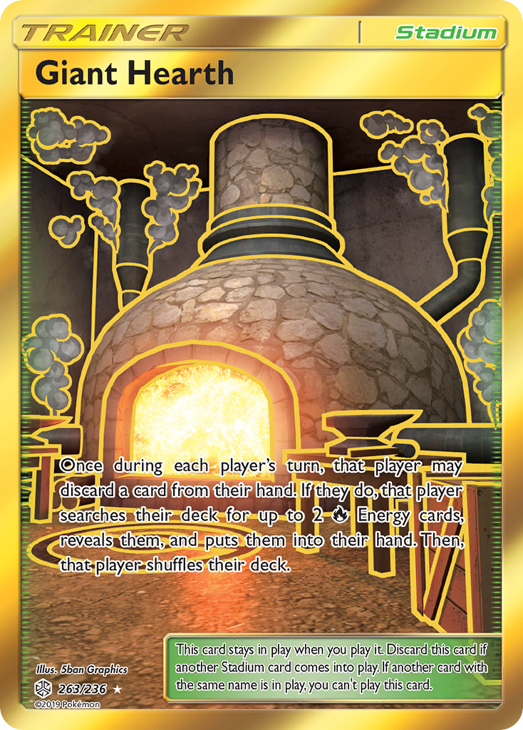 Giant Hearth (263/236) [Sun & Moon: Cosmic Eclipse] | Chromatic Games