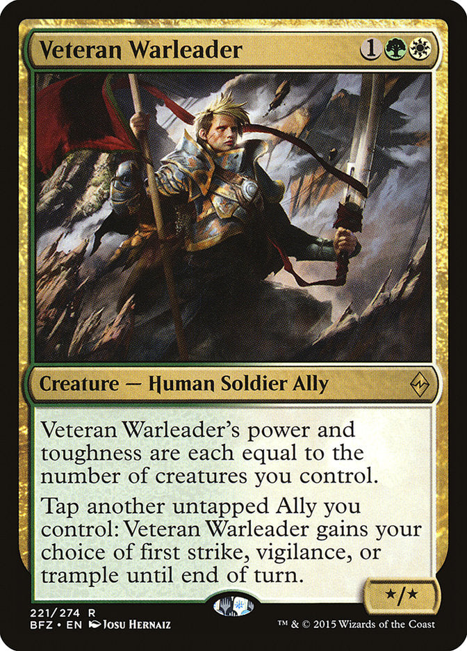 Veteran Warleader 221 (Battle for Zendikar)  | Chromatic Games