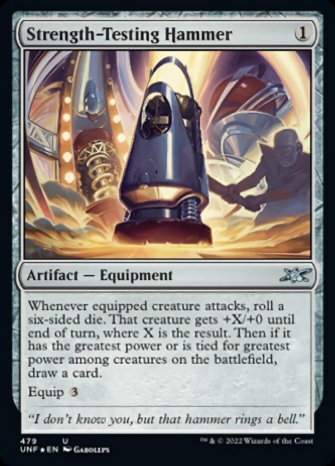 Strength-Testing Hammer (Galaxy Foil) [Unfinity] | Chromatic Games