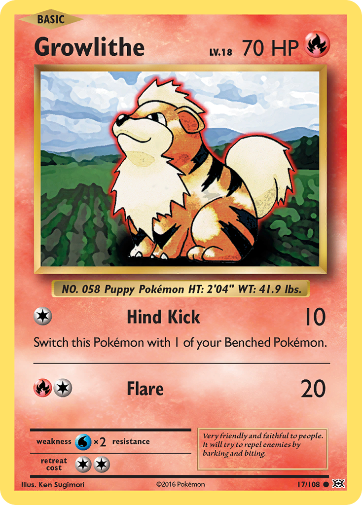 Growlithe (17/108) [XY: Evolutions] | Chromatic Games