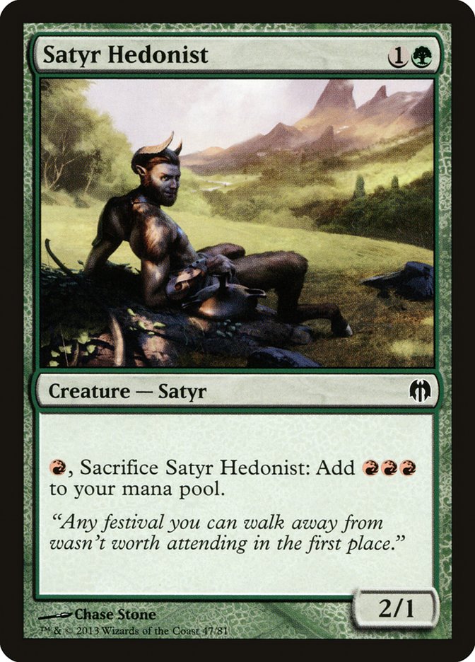 Satyr Hedonist [Duel Decks: Heroes vs. Monsters] | Chromatic Games