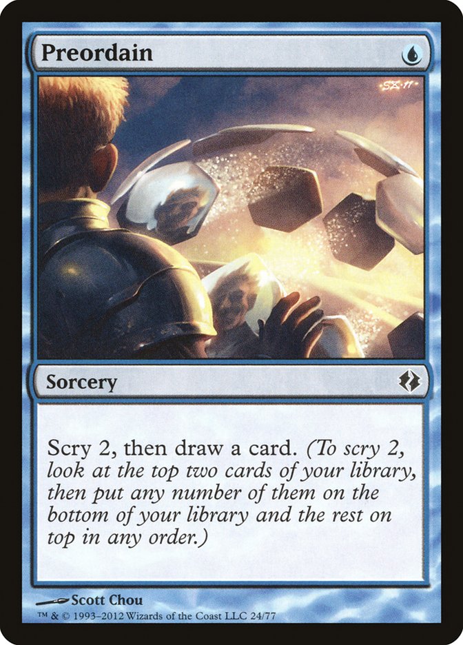Preordain [Duel Decks: Venser vs. Koth] | Chromatic Games