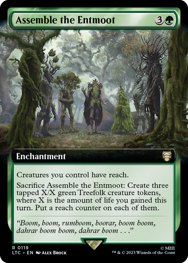 Assemble the Entmoot (Extended Art) [The Lord of the Rings: Tales of Middle-Earth Commander] | Chromatic Games