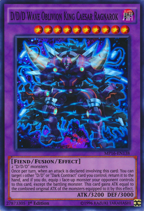 D/D/D Wave Oblivion King Caesar Ragnarok [MP16-EN138] Super Rare | Chromatic Games