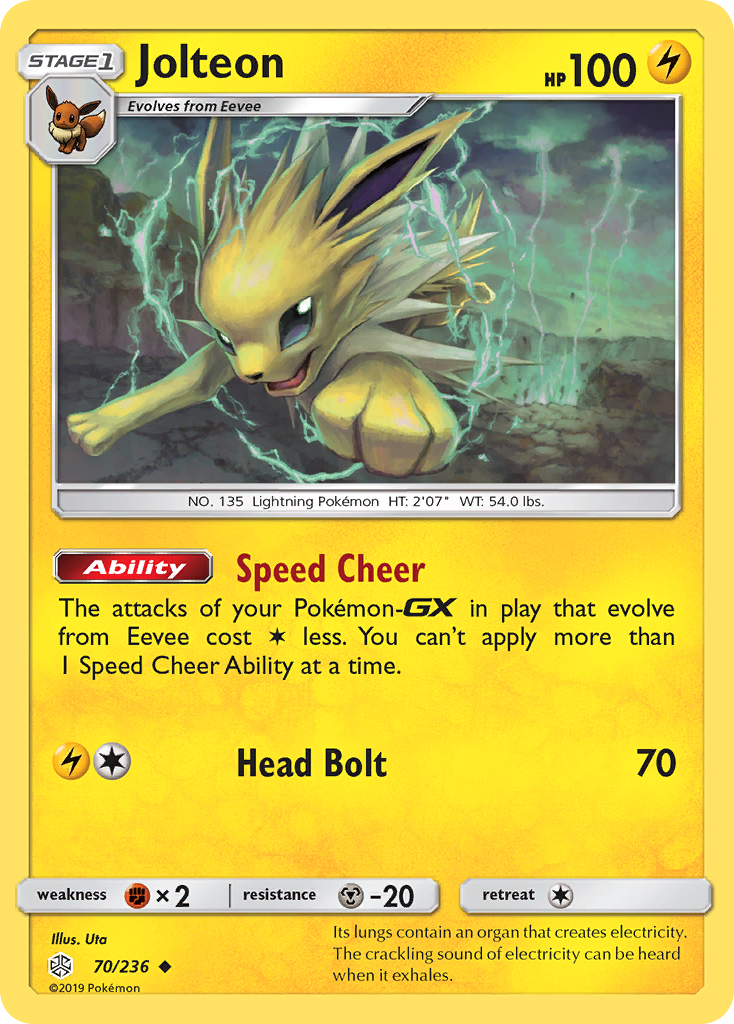 Jolteon (70/236) [Sun & Moon: Cosmic Eclipse] | Chromatic Games