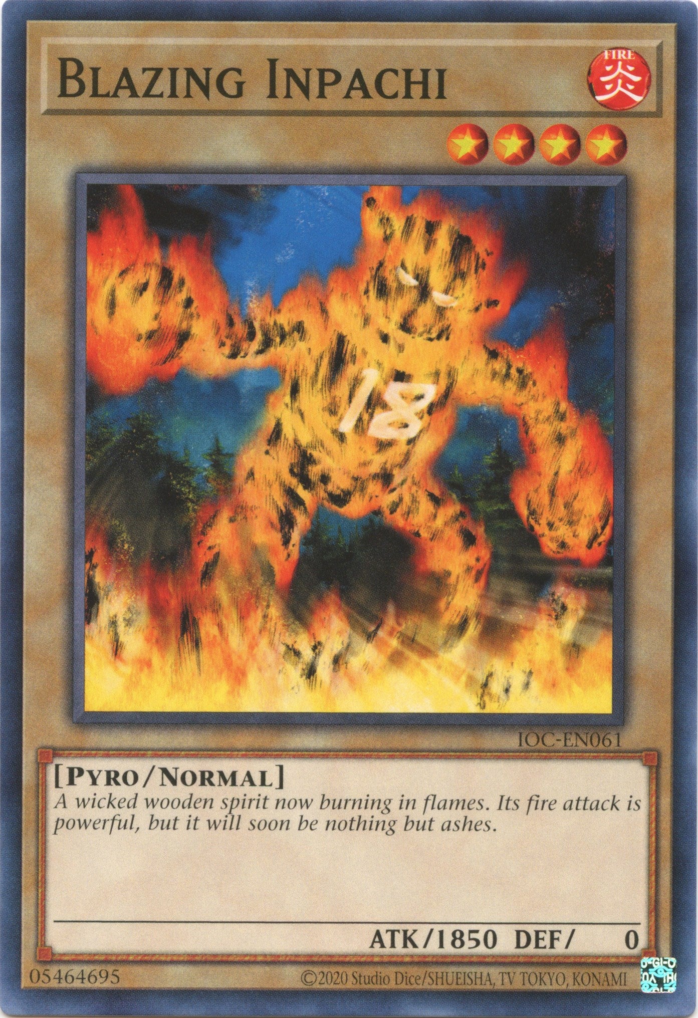 Blazing Inpachi (25th Anniversary) [IOC-EN061] Common | Chromatic Games
