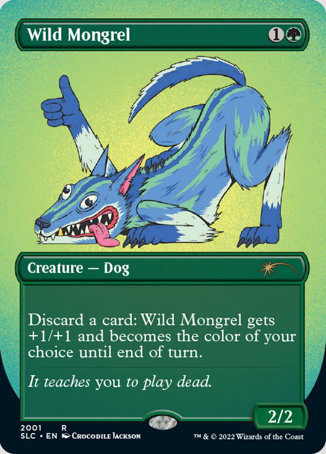 Wild Mongrel (Borderless) [Secret Lair Countdown Kit] | Chromatic Games