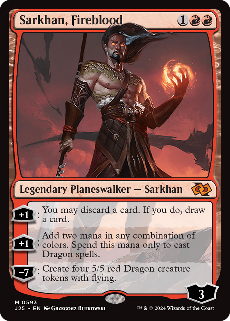 Sarkhan, Fireblood [Foundations Jumpstart] | Chromatic Games