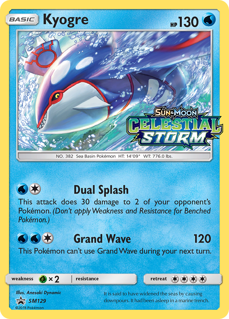 Kyogre (SM129) [Sun & Moon: Black Star Promos] | Chromatic Games