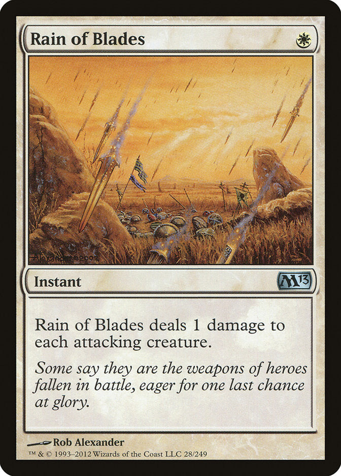 Rain of Blades 28/249 (Magic 2013 (M13))  | Chromatic Games