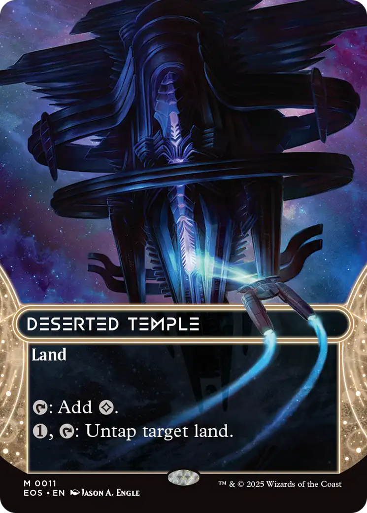 Deserted Temple (0011) (Borderless) [Edge of Eternities: Stellar Sights] | Chromatic Games