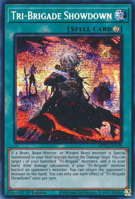 Tri-Brigade Showdown [MP23-EN198] Prismatic Secret Rare | Chromatic Games