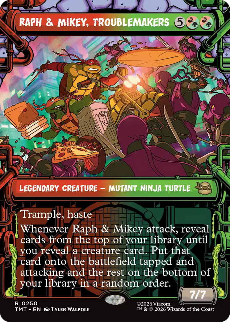Raph & Mikey, Troublemakers (Showcase) [Teenage Mutant Ninja Turtles] | Chromatic Games