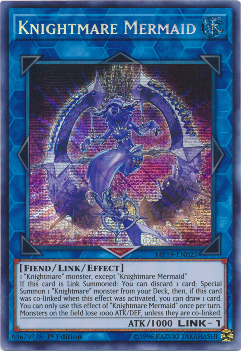 Knightmare Mermaid [MP19-EN025] Prismatic Secret Rare | Chromatic Games