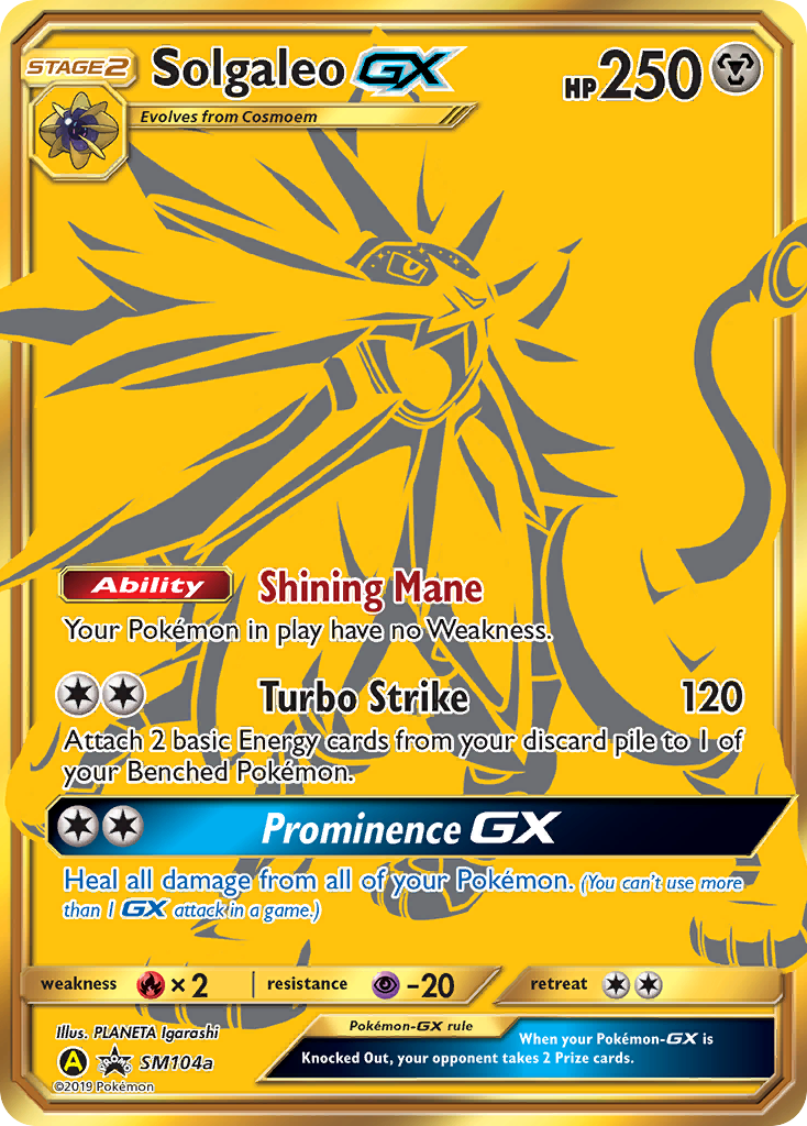 Solgaleo GX (SM104a) [Sun & Moon: Black Star Promos] | Chromatic Games