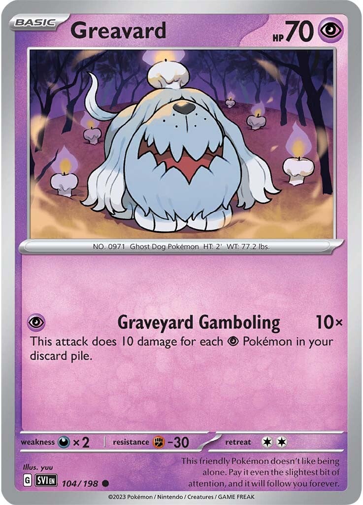 Greavard (104/198) [Scarlet & Violet: Base Set] | Chromatic Games