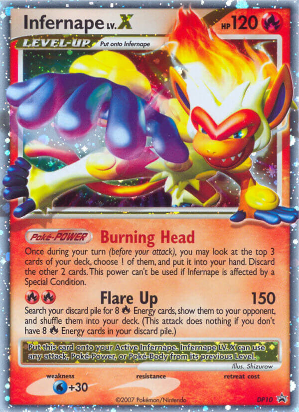 Infernape LV.X (DP10) [Diamond & Pearl: Black Star Promos] | Chromatic Games