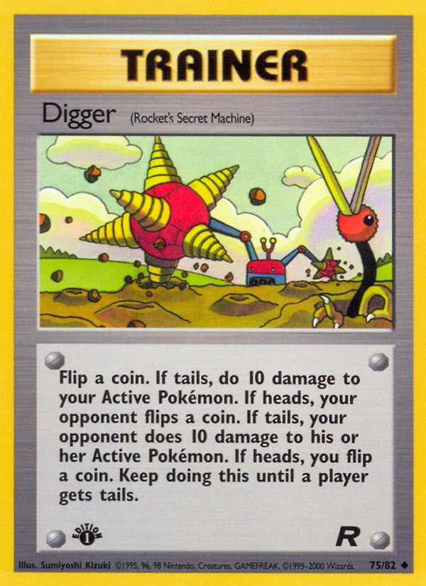 Digger (75/82) [Team Rocket 1st Edition] | Chromatic Games