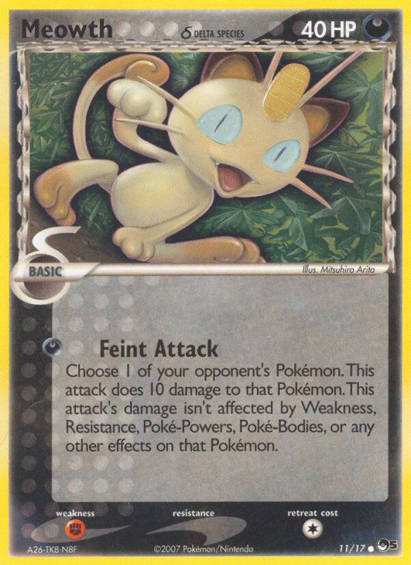 Meowth (11/17) (Delta Species) [POP Series 5] | Chromatic Games