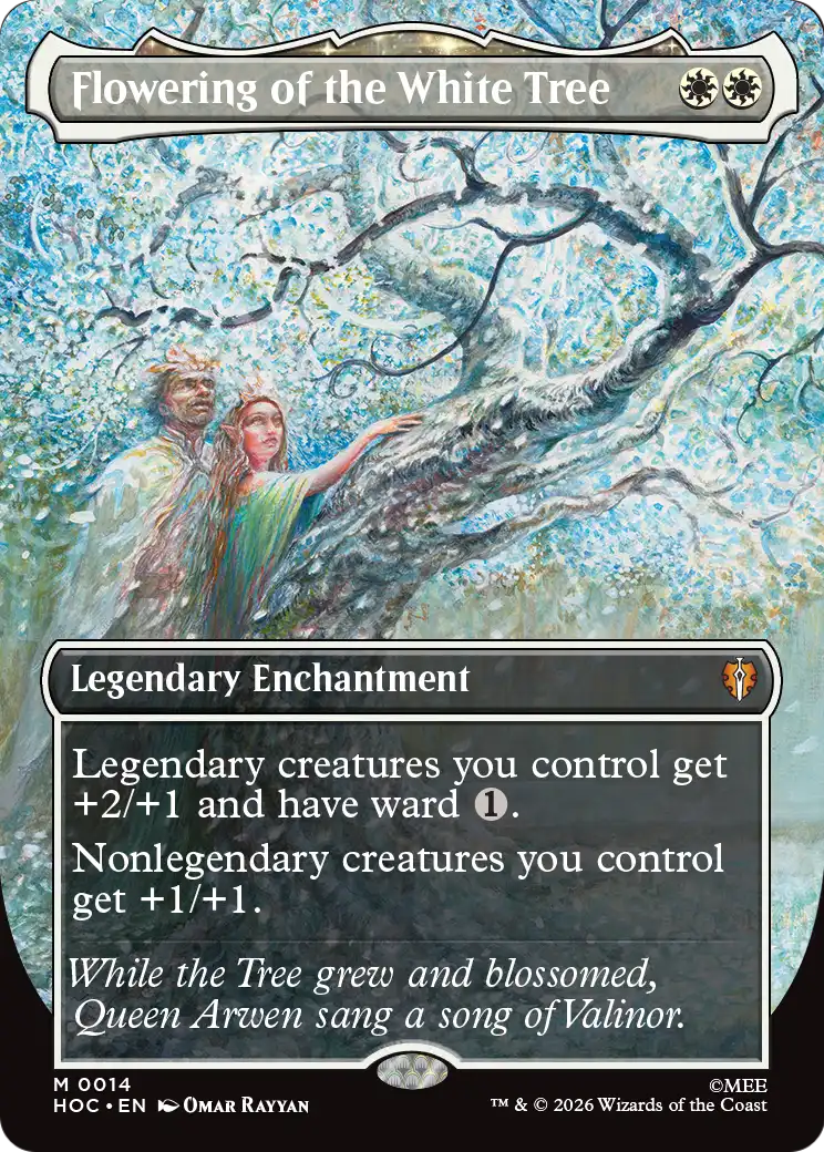 Flowering of the White Tree (Borderless) [The Hobbit: Eternal-Legal] | Chromatic Games