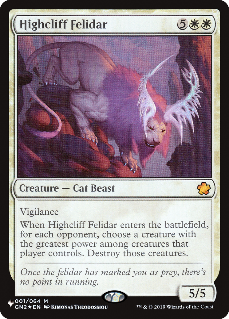 Highcliff Felidar [The List] | Chromatic Games