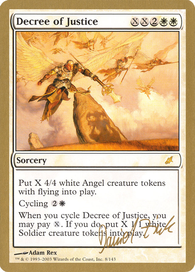 Decree of Justice (Daniel Zink) [World Championship Decks 2003] | Chromatic Games