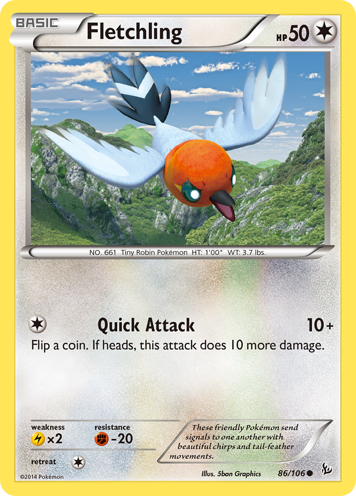 Fletchling (86/106) [XY: Flashfire] | Chromatic Games