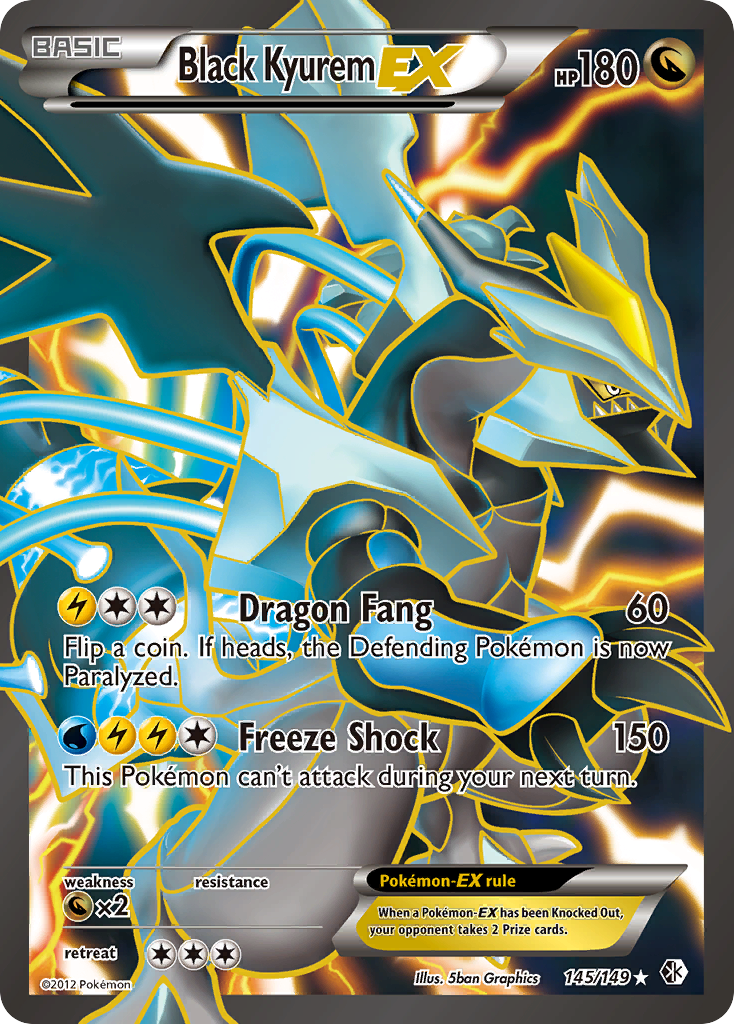 Black Kyurem EX (145/149) [Black & White: Boundaries Crossed] | Chromatic Games