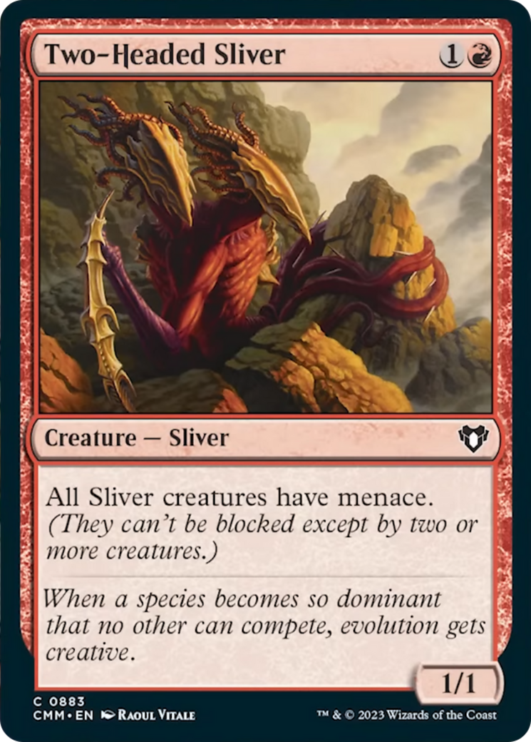 Two-Headed Sliver [Commander Masters] | Chromatic Games