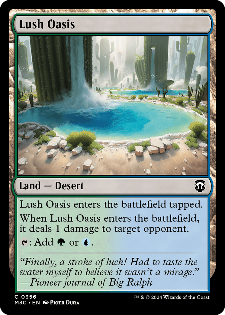 Lush Oasis (Ripple Foil) [Modern Horizons 3 Commander] | Chromatic Games