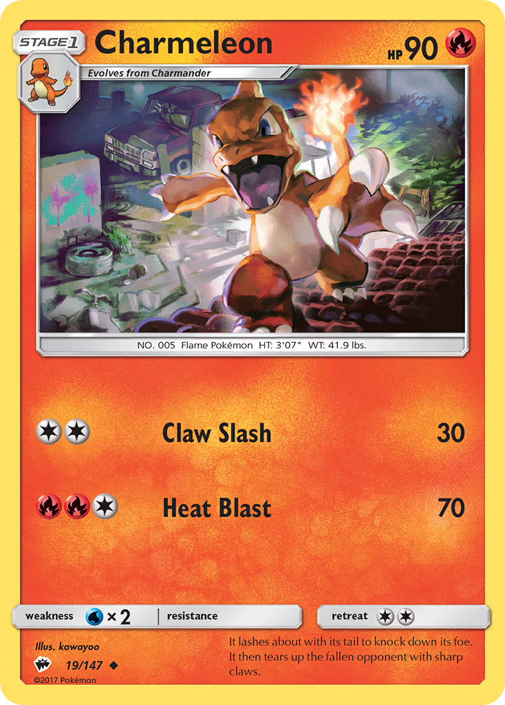 Charmeleon (19/147) [Sun & Moon: Burning Shadows] | Chromatic Games