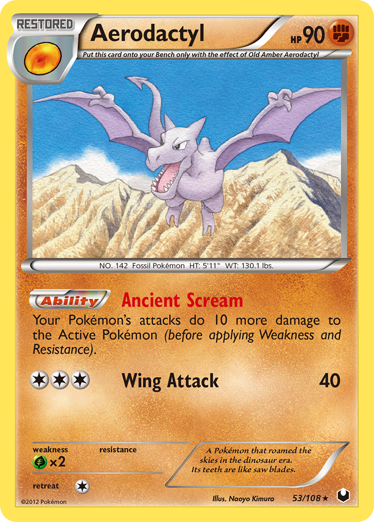 Aerodactyl (53/108) [Black & White: Dark Explorers] | Chromatic Games