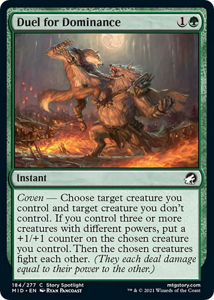 Duel for Dominance 184/277 (Innistrad: Midnight Hunt)  - Foil | Chromatic Games