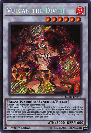Vulcan the Divine [LC5D-EN249] Secret Rare | Chromatic Games