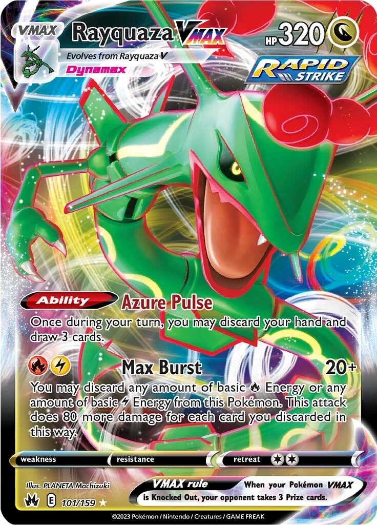 Rayquaza VMAX (101/159) (101) [Sword & Shield: Crown Zenith] | Chromatic Games