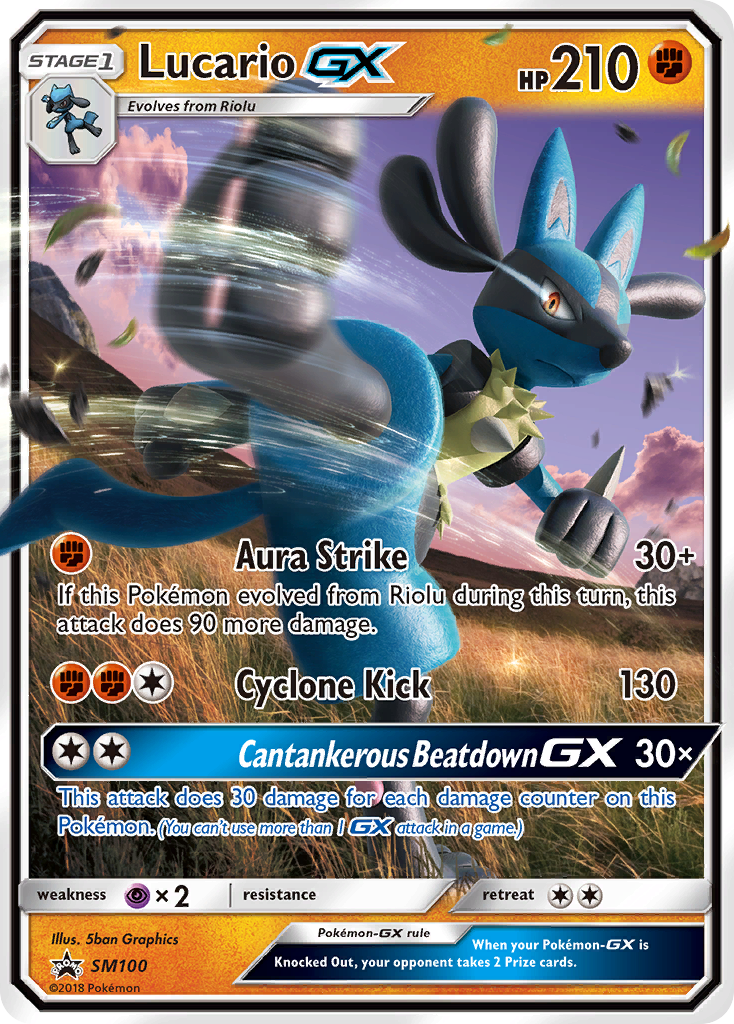 Lucario GX (SM100) [Sun & Moon: Black Star Promos] | Chromatic Games