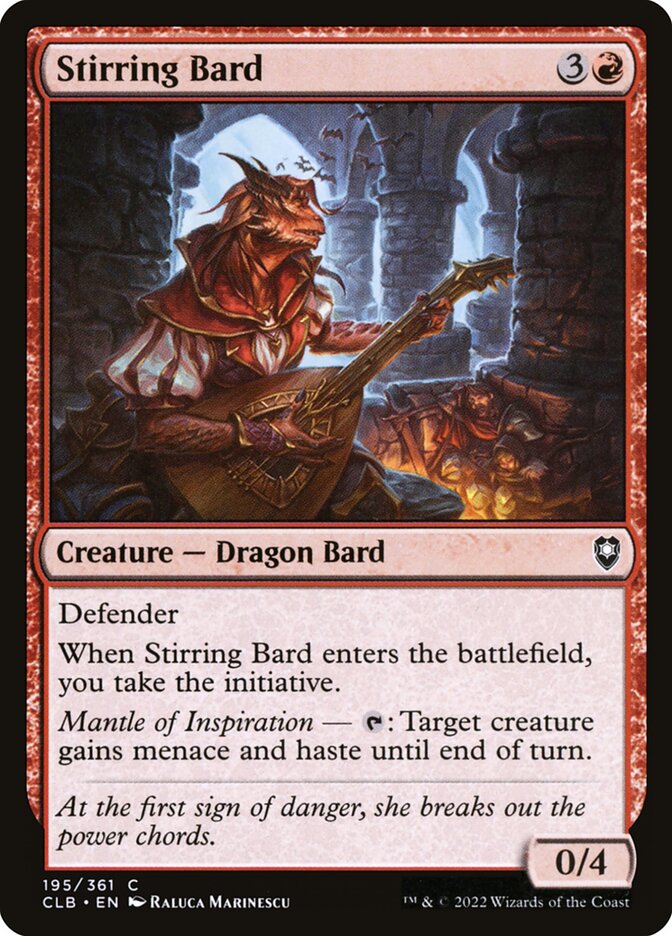Stirring Bard 195 (Commander Legends: Battle for Baldur's Gate)  | Chromatic Games