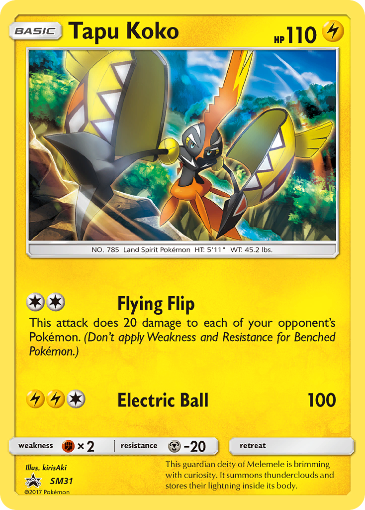 Tapu Koko (SM31) [Sun & Moon: Black Star Promos] | Chromatic Games