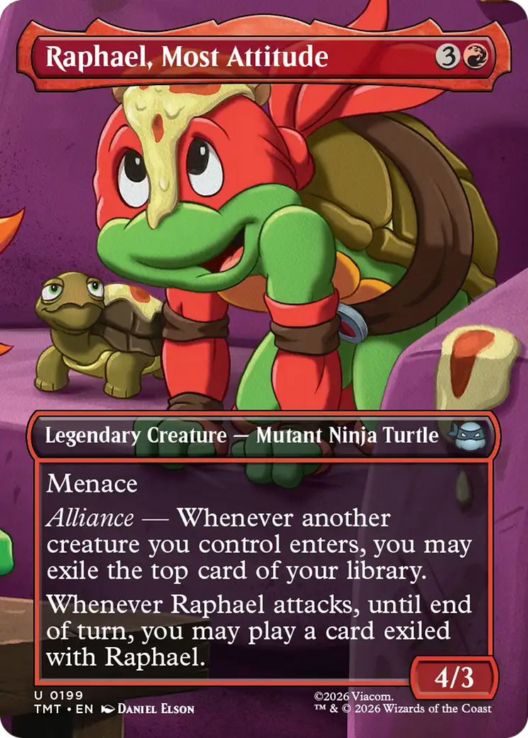 Raphael, Most Attitude (Borderless) [Teenage Mutant Ninja Turtles] | Chromatic Games