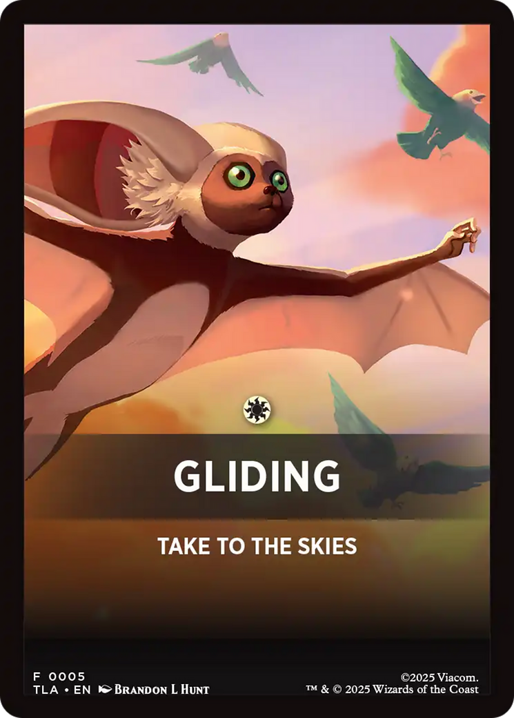 Gliding Theme Card [Avatar: The Last Airbender Tokens] | Chromatic Games