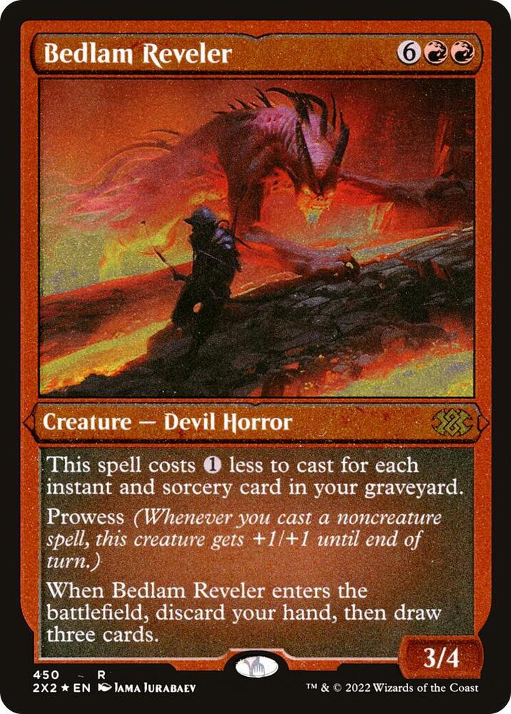 Bedlam Reveler Foil Etched 450 (Double Masters 2022)  - Foil | Chromatic Games