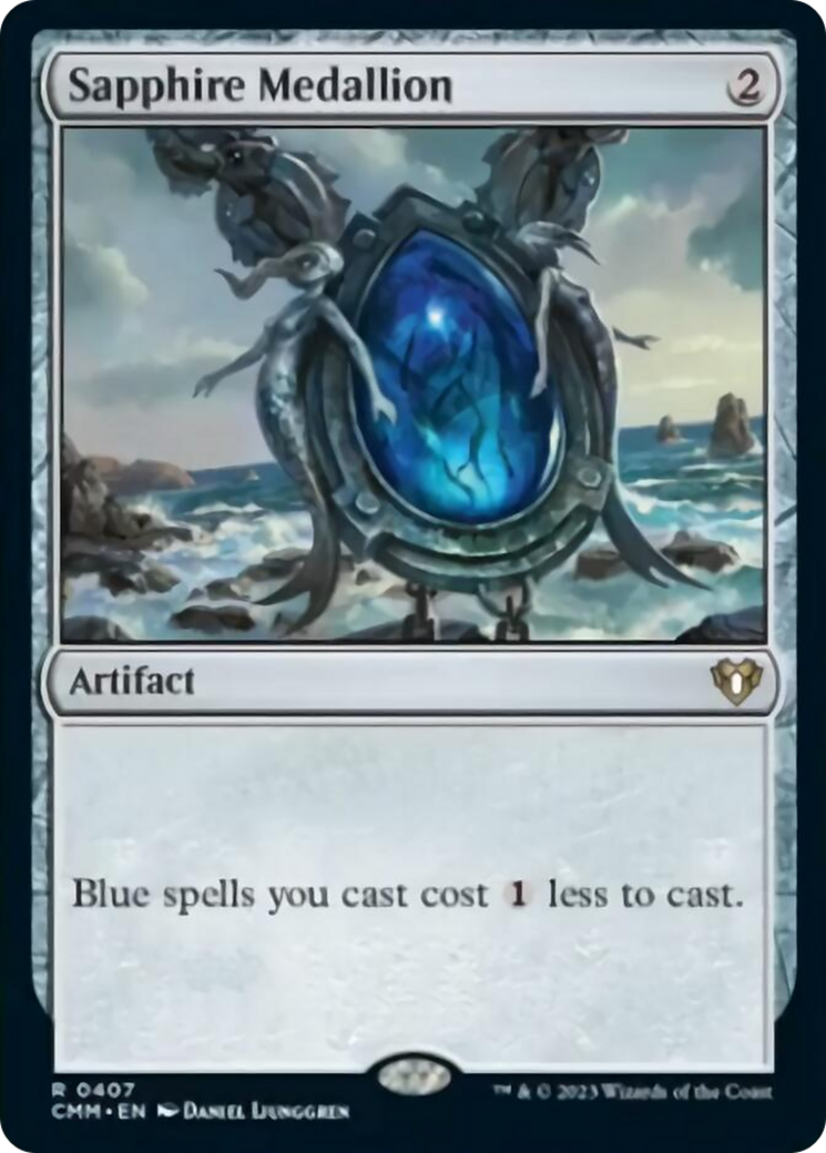 Sapphire Medallion [Commander Masters] | Chromatic Games